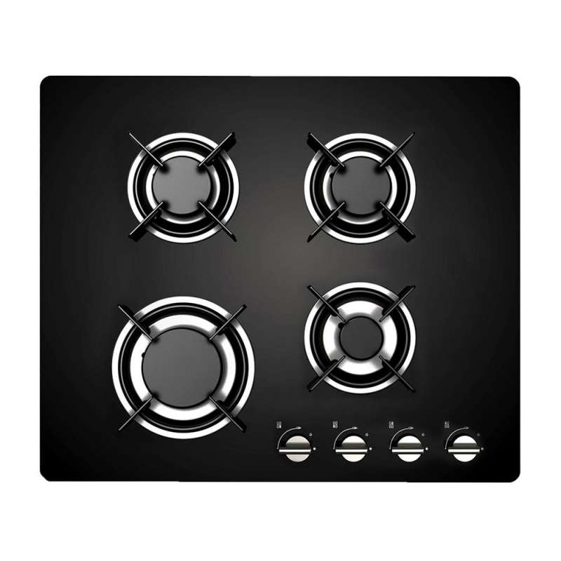 ANAFE A GAS MIDEA VIDRIO DE 8 MM 4 HORNALLAS