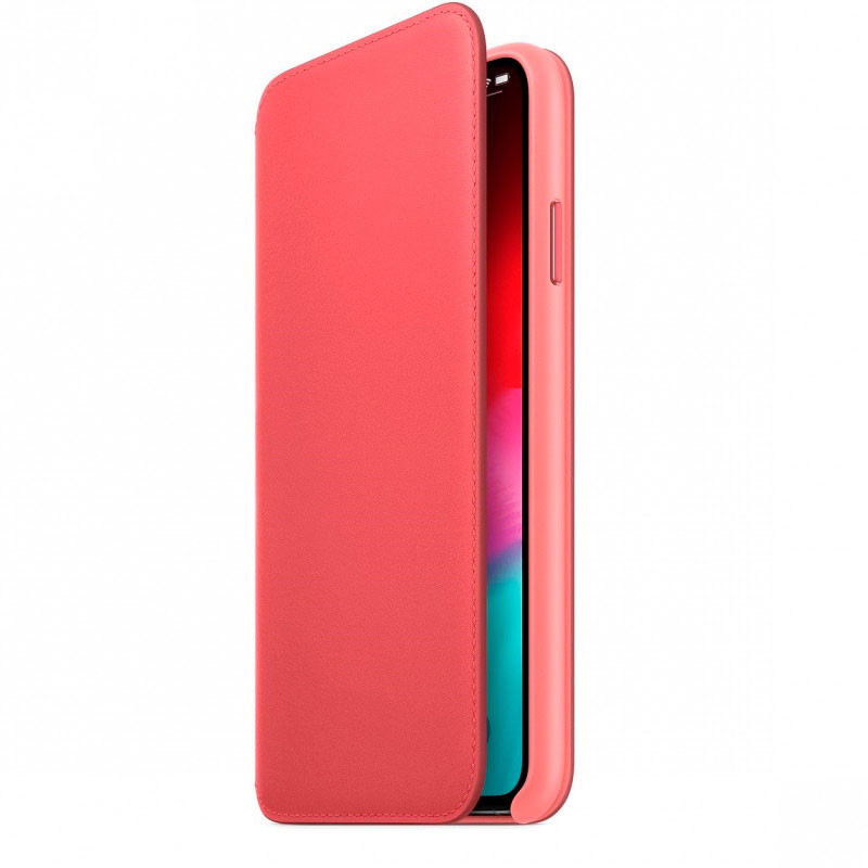 Apple iPhone XS Max Folio Leather, Peony Pink MRX62ZM/A