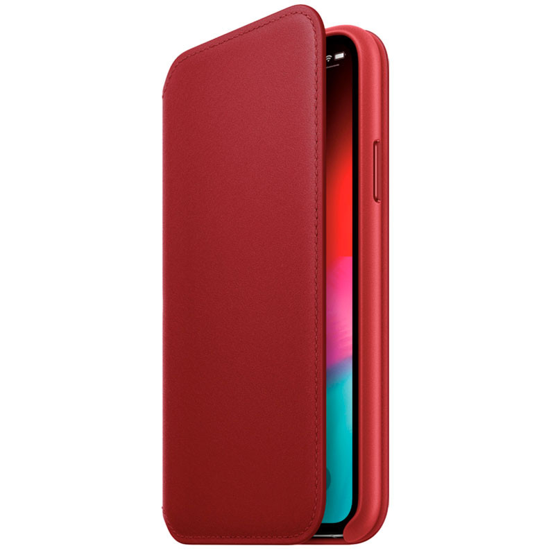 Apple iPhone XS Folio Leather, Red MRWX2ZM/A