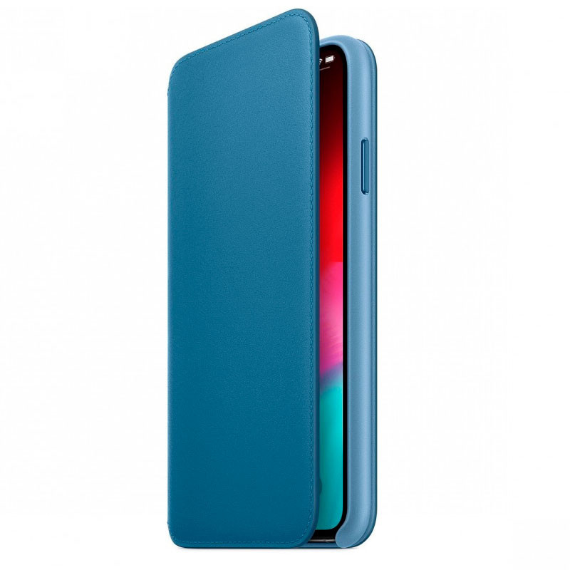 Apple iPhone XS Max Folio Leather, Cape Cod Blue MRX52ZM/A