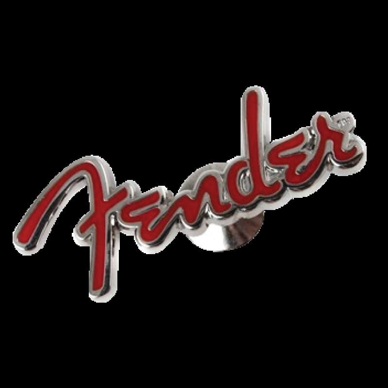 Pin Fender Logo Red pin para colgante de guitarra
