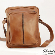 Bolso Bandolera Marrón de Cuero