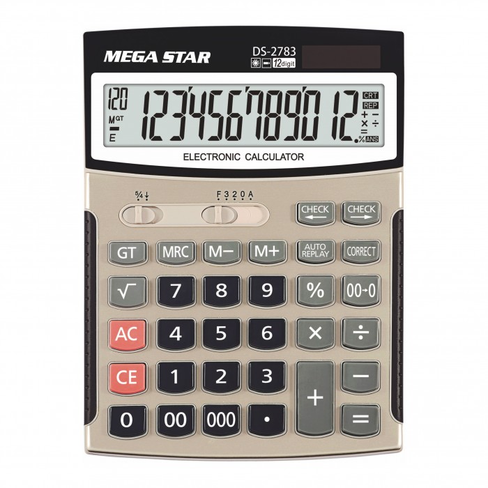 CALCULADORA 12 DIGITOS AA + SOLAR GRANDE