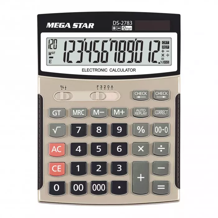 CALCULADORA 12 DIGITOS AA + SOLAR GRANDE
