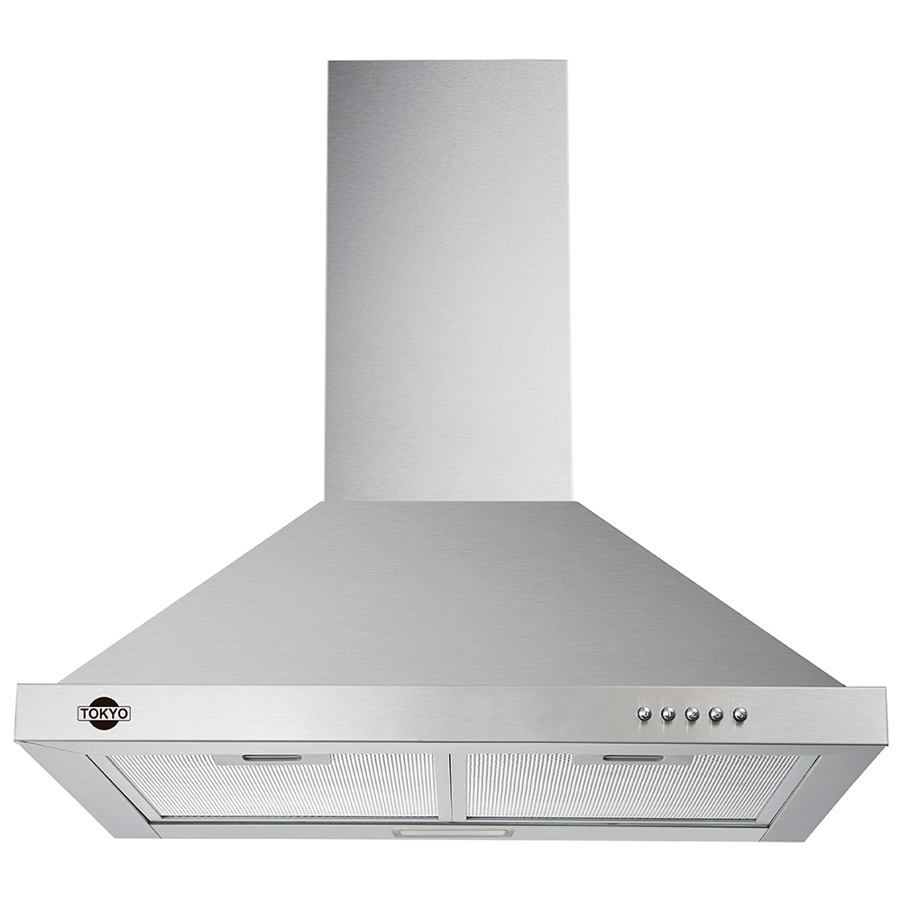 CAMPANA PIRAMIDAL TOKYO INOX DELUXE 4H 60CM C/CARB.ACT.