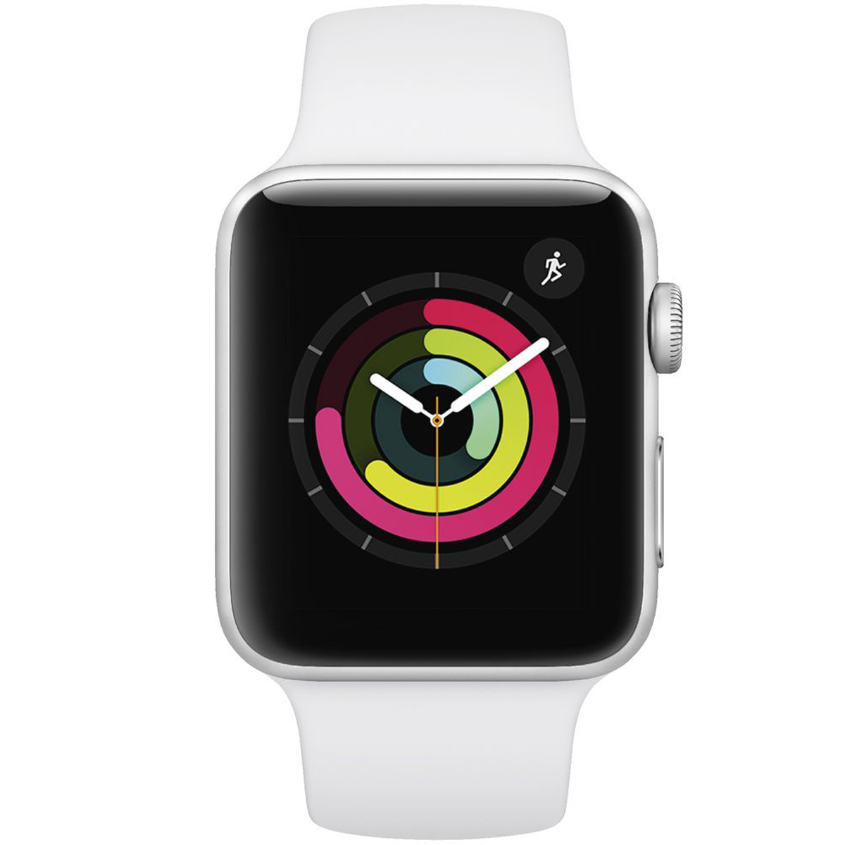 Apple Watch S3 42mm Silver Aluminum With White Sport Band - HWTAPP520