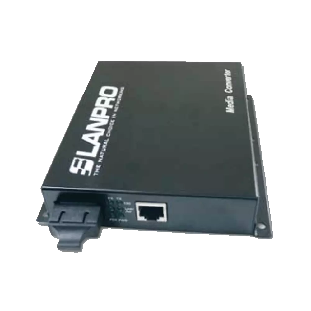 CONVERTIDOR DE FIBRA OPTICA LANPRO SM SC X 20 KMS LP-ICF2100-20