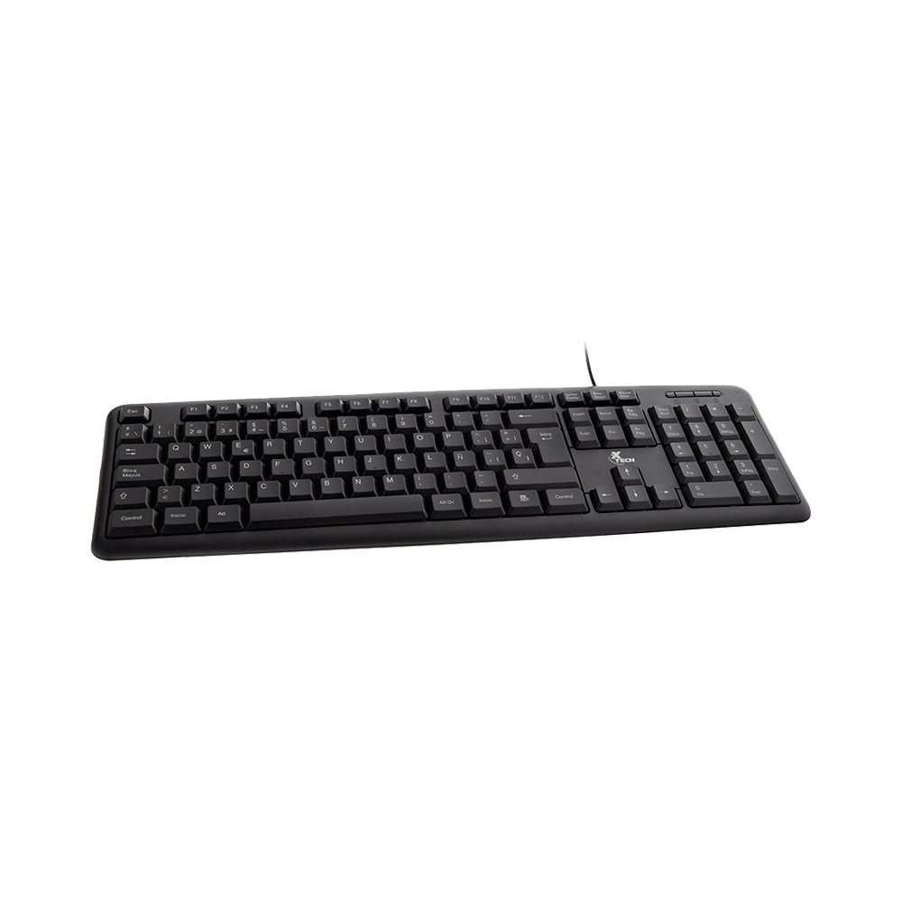 TECLADO USB XTECH XTK-092S ESPAÑOL/NEGRO