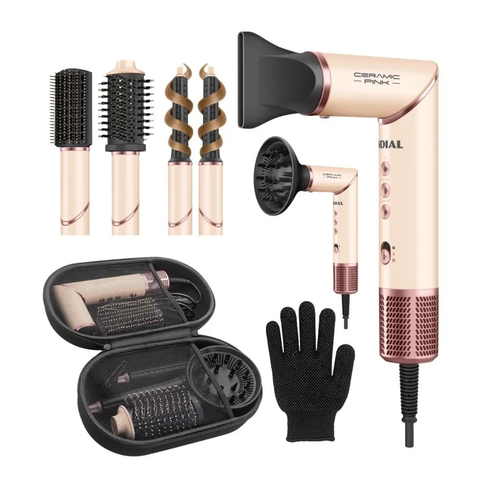 SECADOR MULTIFUNCIONAL 5 EN 1 CERAMIC PINK MOTOR BLDC