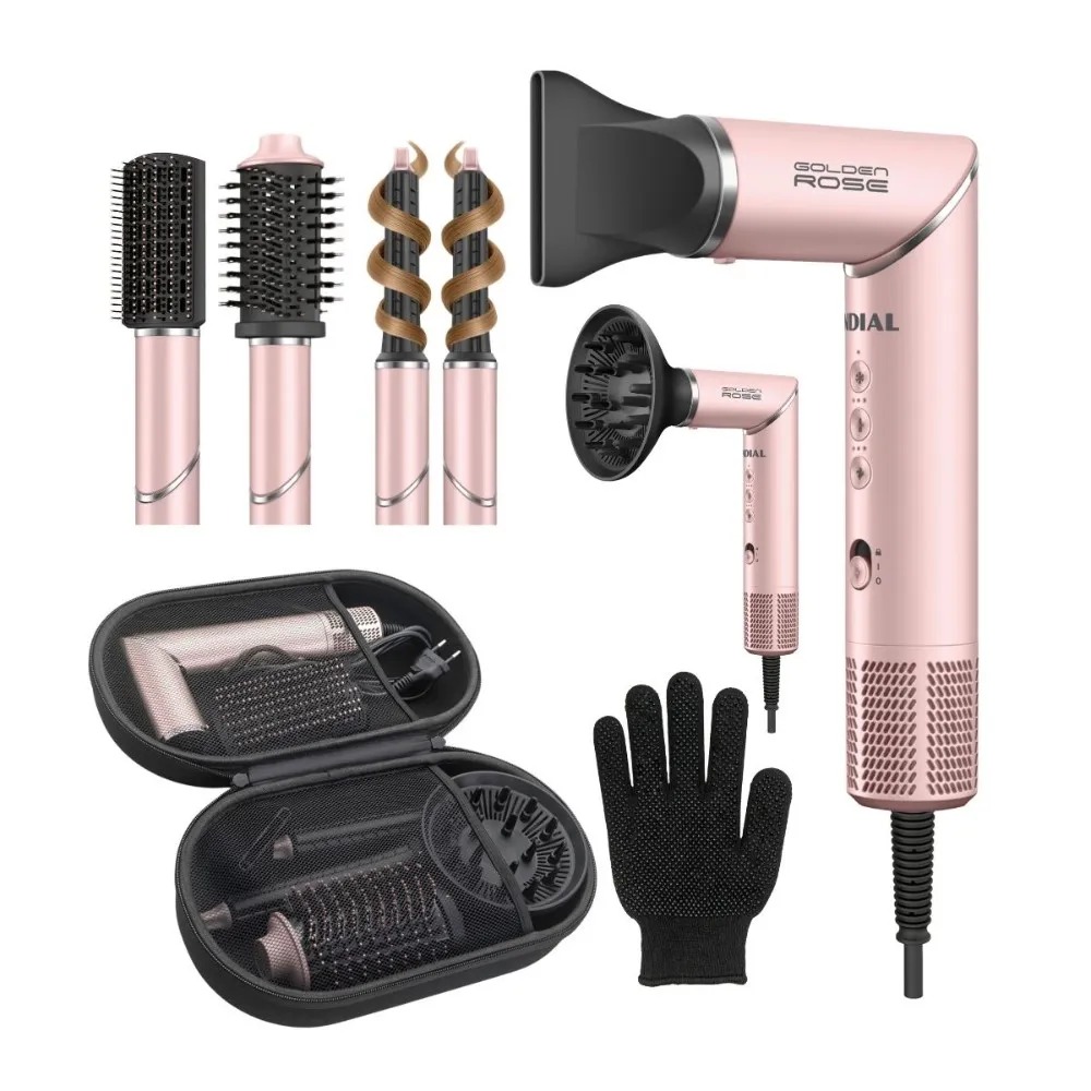 SECADOR MULTIFUNCIONAL 5 EN 1 GOLDEN ROSE MOTOR BLDC