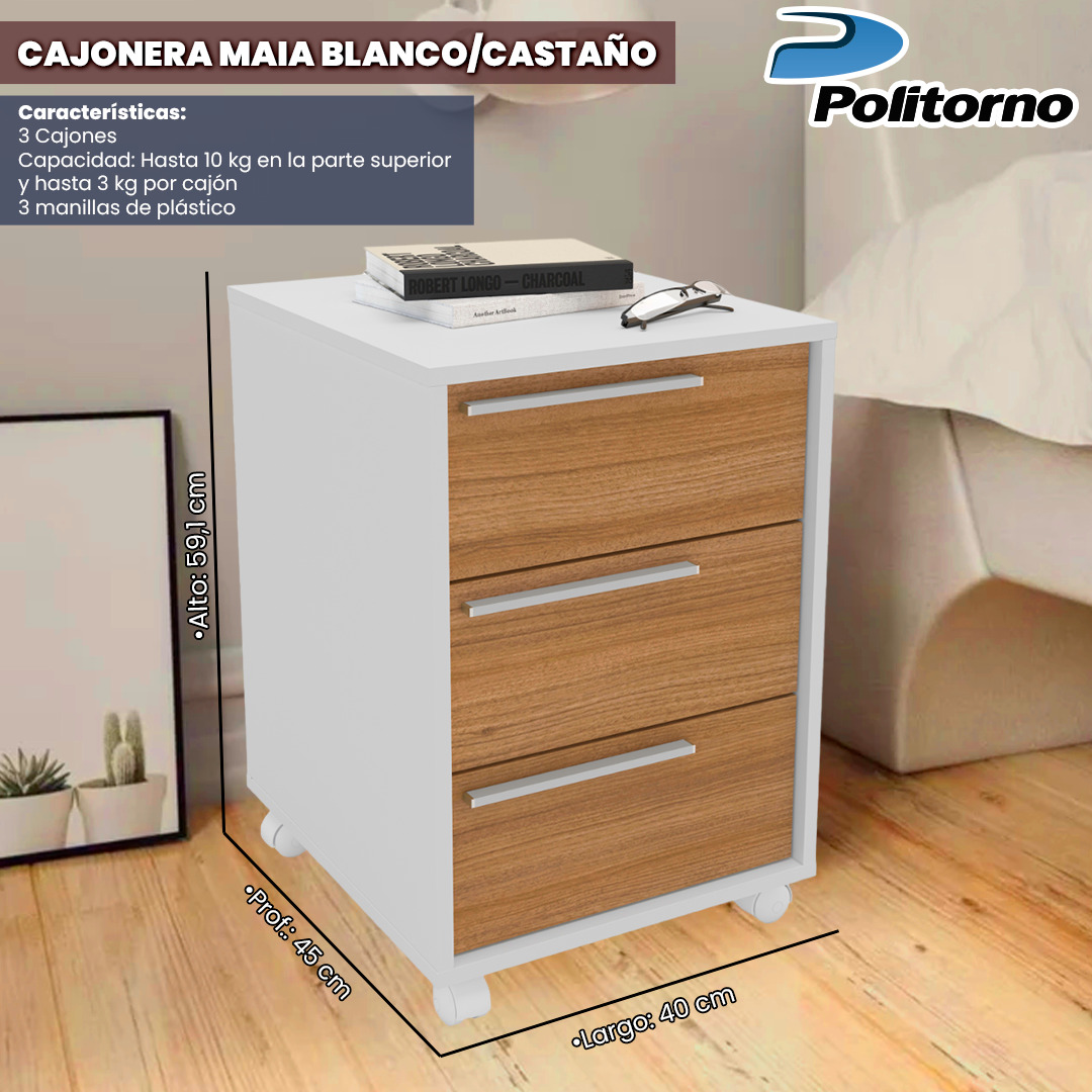 CAJONERA MAIA BLANCO-CASTAÑO