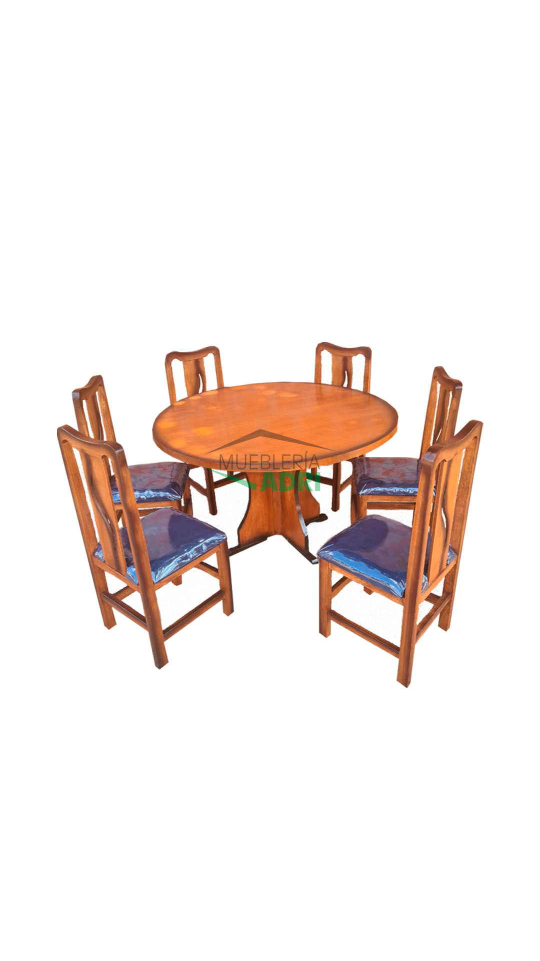 Juego de mesa Redonda con 6 sillas