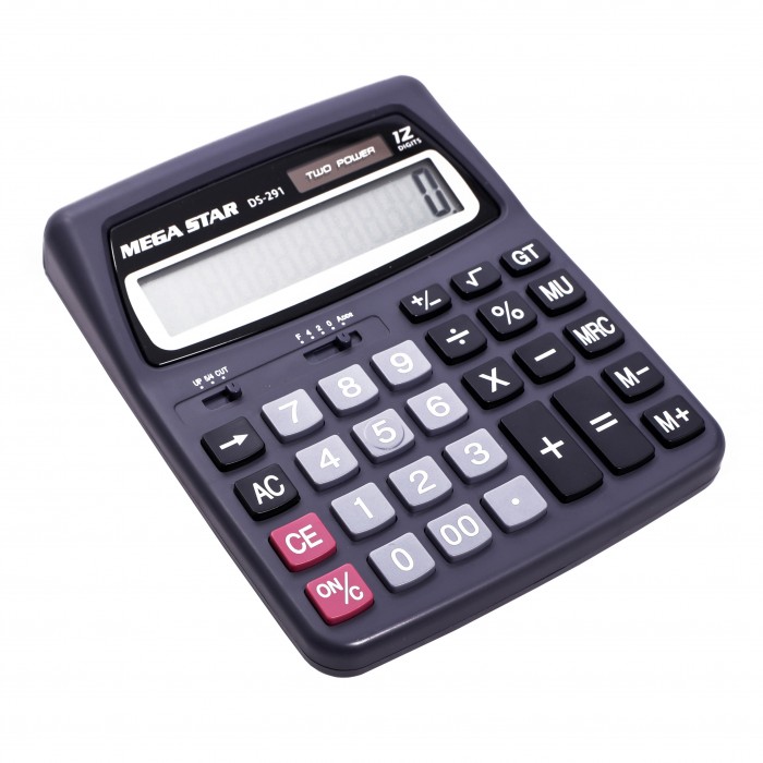 CALCULADORA 12 DIGITOS PILA AA
