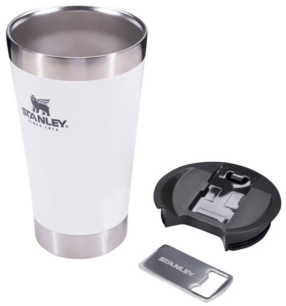 Vaso Stanley Beer Pint de Cerveza 473ml c/Tapa + Abridor - Yasui