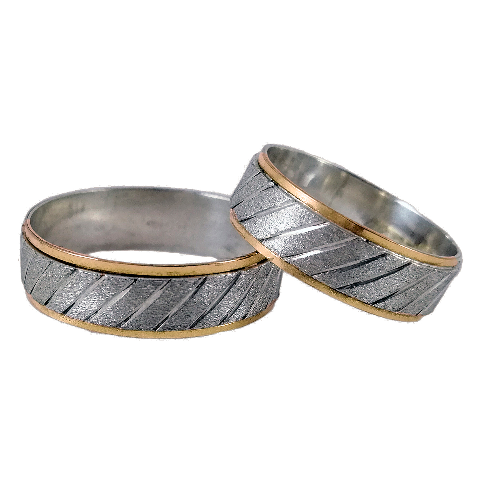 Alianzas Plata Par De Alianzas De Oro PAR DE ALIANZAS DE PLATA CON